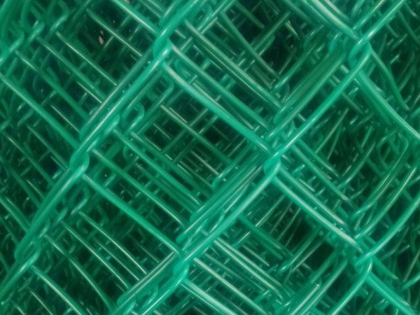 malla malla eslabonada recubierta de pvc verde